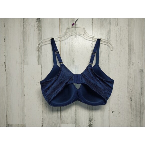Ambrielle Everyday Full Coverage Bra 38DD Navy Floral - Picture 2 of 4